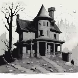 a house by Mike Mignola