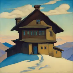 a house by Nicholas Roerich