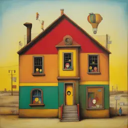a house by Os Gemeos