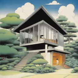 a house by Osamu Tezuka
