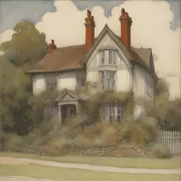 a house by Pamela Colman Smith