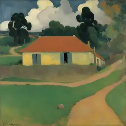 a house by Paul Gauguin