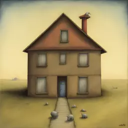 a house by Pawel Kuczynski
