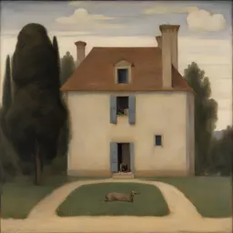 a house by Pierre Puvis de Chavannes