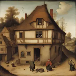 a house by Pieter Bruegel The Elder
