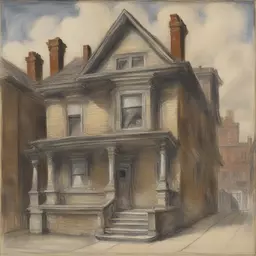 a house by Reginald Marsh