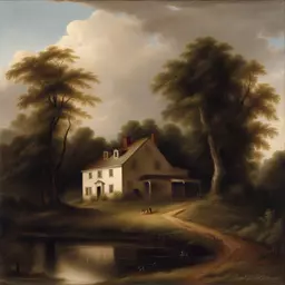 a house by Robert S. Duncanson