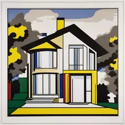 a house by Roy Lichtenstein