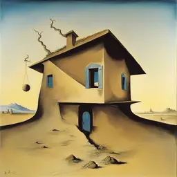 a house by Salvador Dali