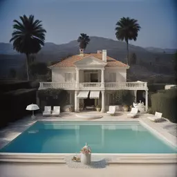 a house by Slim Aarons
