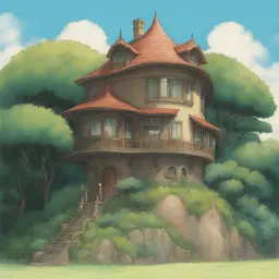 a house by Studio Ghibli