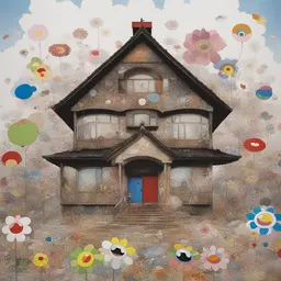 a house by Takashi Murakami