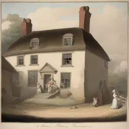 a house by Thomas Rowlandson