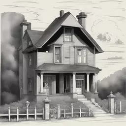 a house by Ub Iwerks
