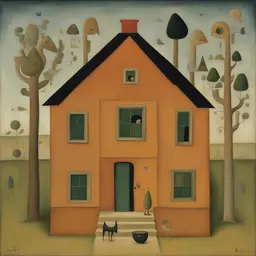 a house by Victor Brauner