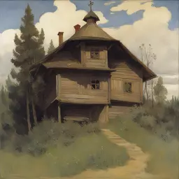 a house by Viktor Vasnetsov