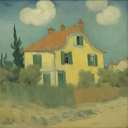 a house by Vincent Van Gogh