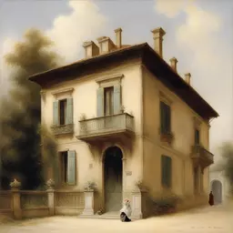 a house by Vittorio Matteo Corcos