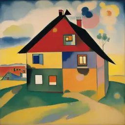 a house by Wassily Kandinsky