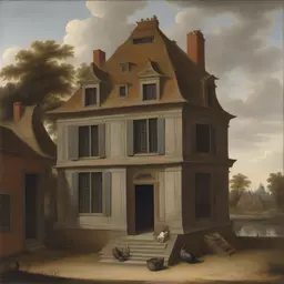 a house by Willem van Haecht
