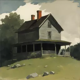 a house by Winslow Homer