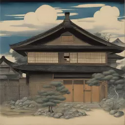 a house by Yasuo Kuniyoshi