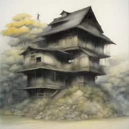 a house by Yoshitaka Amano
