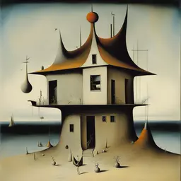 a house by Yves Tanguy