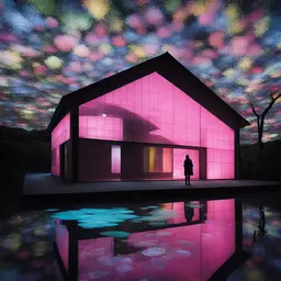 a house by teamLab