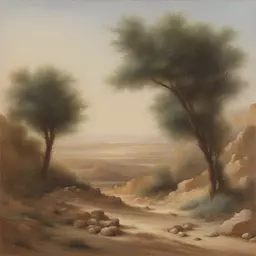 a landscape by Abdel Hadi Al Gazzar