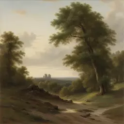 a landscape by Adolf Hirémy-Hirschl