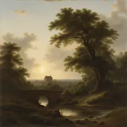 a landscape by Adrianus Eversen