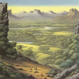 a landscape by Al Feldstein