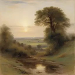 a landscape by Albert Goodwin