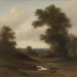 a landscape by Albert Servaes