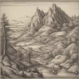 a landscape by Albrecht Durer