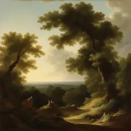 a landscape by Alexandre-Evariste Fragonard