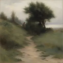 a landscape by Alfred Guillou