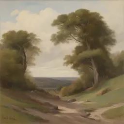 a landscape by Alfred Heber Hutty