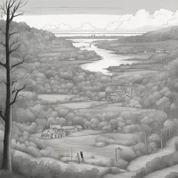 a landscape by Alison Bechdel