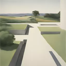 a landscape by Alvaro Siza