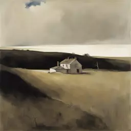 a landscape by Andrew Wyeth