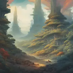 a landscape by Android Jones