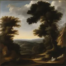 a landscape by Annibale Carracci
