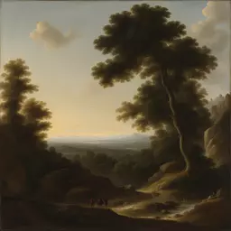 a landscape by Anton Domenico Gabbiani