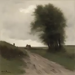 a landscape by Anton Mauve