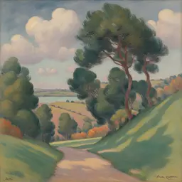 a landscape by Armand Guillaumin