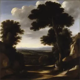 a landscape by Artemisia Gentileschi