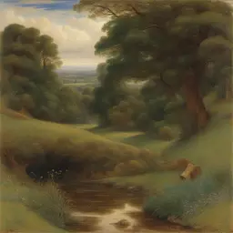a landscape by Arthur Hughes