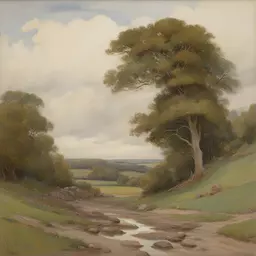 a landscape by Arthur Stanley Wilkinson